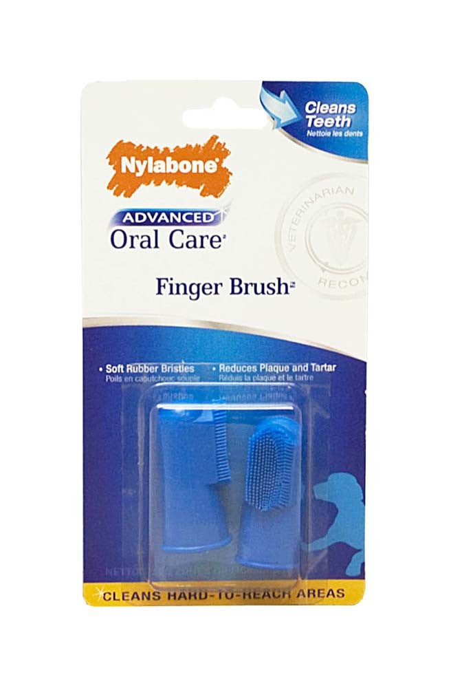 Nylabone Advanced Oral Care Finger Brush 2 Count, 1ea/2 ct