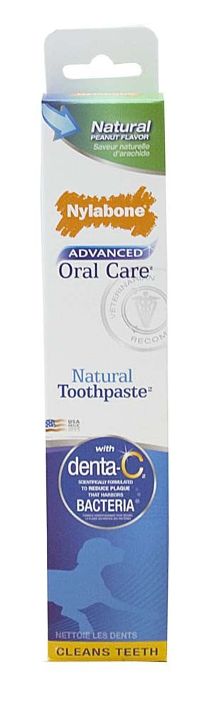 Nylabone Advanced Oral Care Natural Toothpaste Peanut Flavor, 1ea/2.5 oz