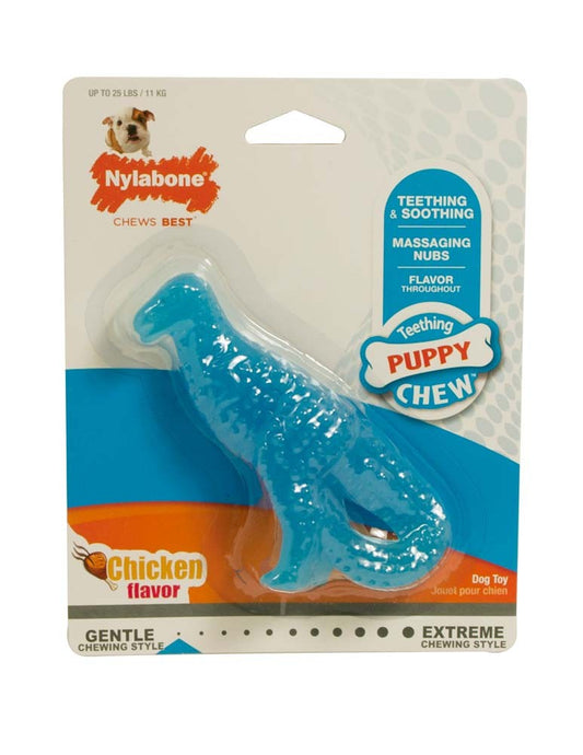 Nylabone Puppy Dental Dinosaur Chew Toy for Teething Puppies Dinosaur, 1ea/SMall/Regular 1 ct