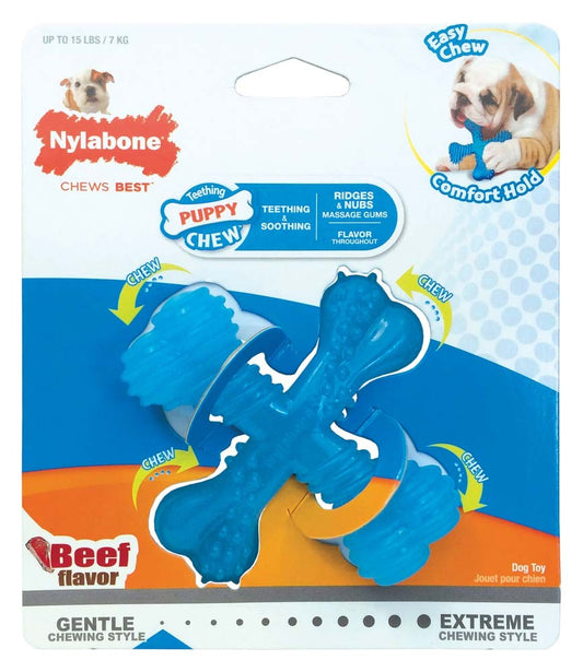 Nylabone Puppy Chew X Bone Chew Toy X Shaped Bone, 1ea/SMall/Regular 1 ct