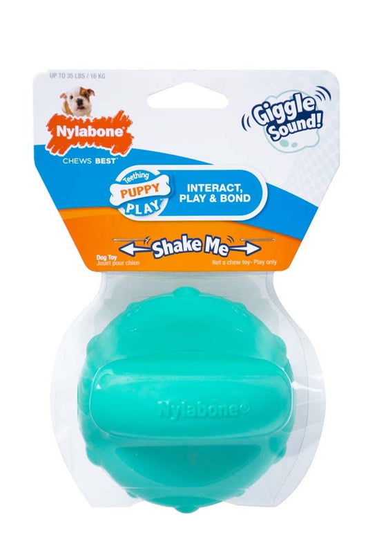 Nylabone Puppy Toy Giggle Ball Ball, Original, 1ea/Medium/Wolf 1 ct