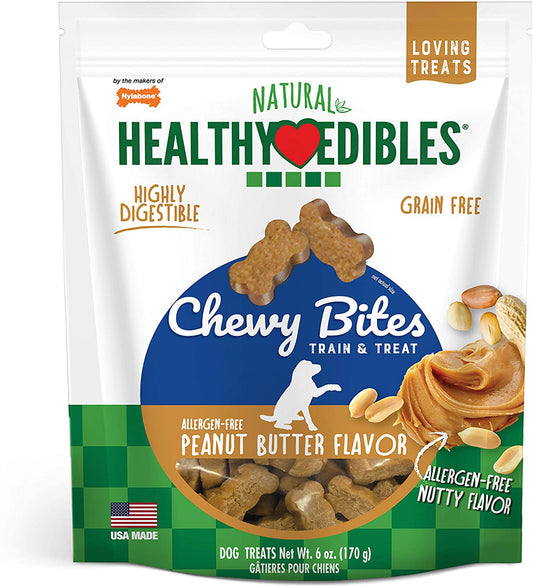 Nylabone Healthy Edibles Chewy Bites Dog Training Treats Chicken, 1ea/6 oz