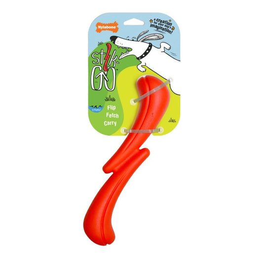 Nylabone Stik-GO Interactive Dog Toy for Dog Enrichment � Firm Yet Flexible Dog Fetch Toy for Creative Play & Dog Exercise Stik-Go 1ea