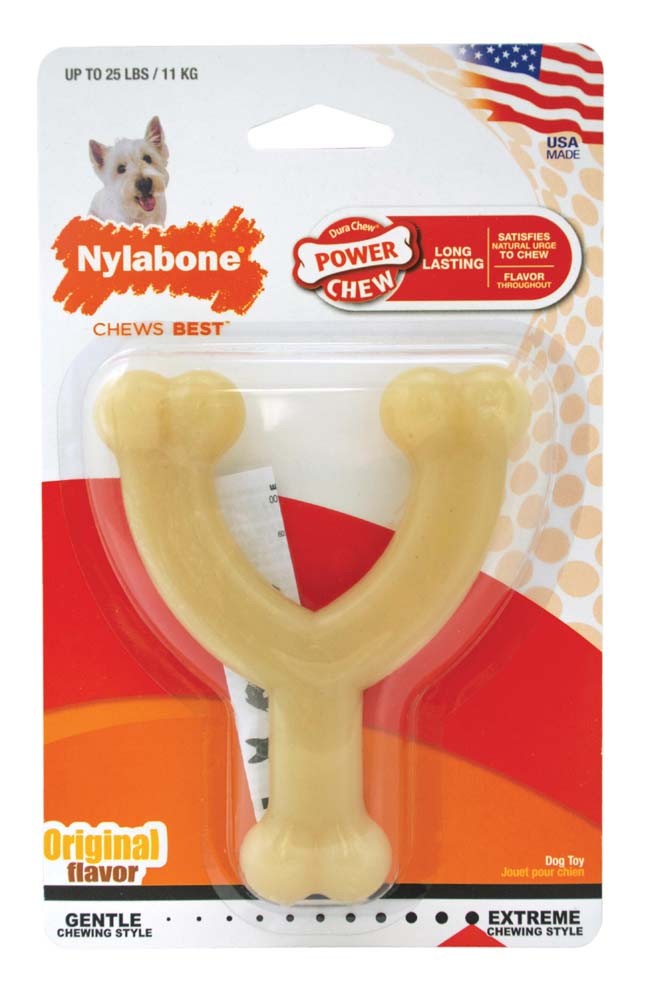 Nylabone Wishbone Power Chew Dog Toy Adult Dog Original, Original, 1ea/SMall/Regular 1 ct