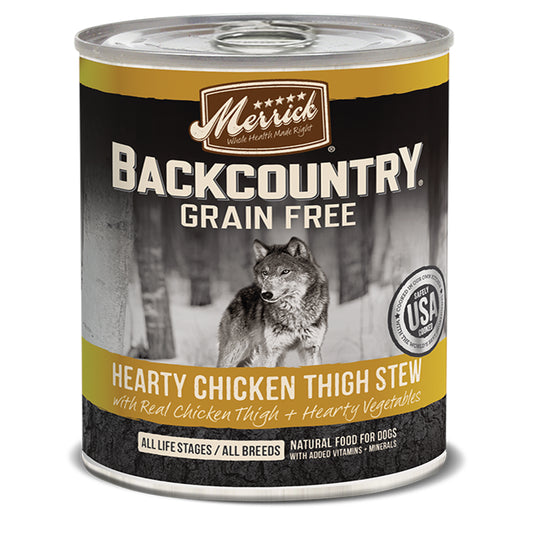 MERRICK DOG BACKCOUNTRY GRAIN FREE CHICKEN STEW 12.7OZ (Case of 12)