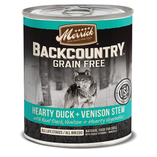 MERRICK DOG BACKCOUNTRY GRAIN FREE DUCK STEW 12.7OZ (Case of 12)