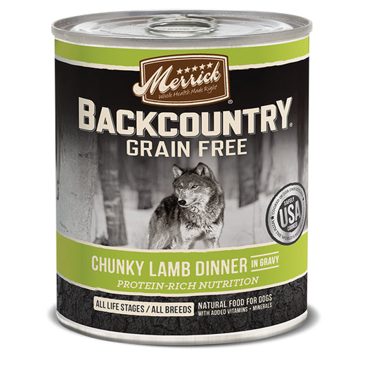 Merrick Backcountry Chunky Lamb Dinner 12.7oz (Case of 12)