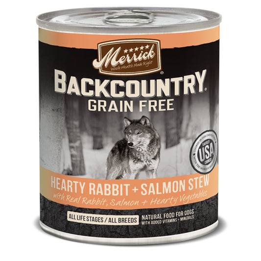 Merrick Dog Backcountry Rabbit and Salmon Stew 12.7 Oz.