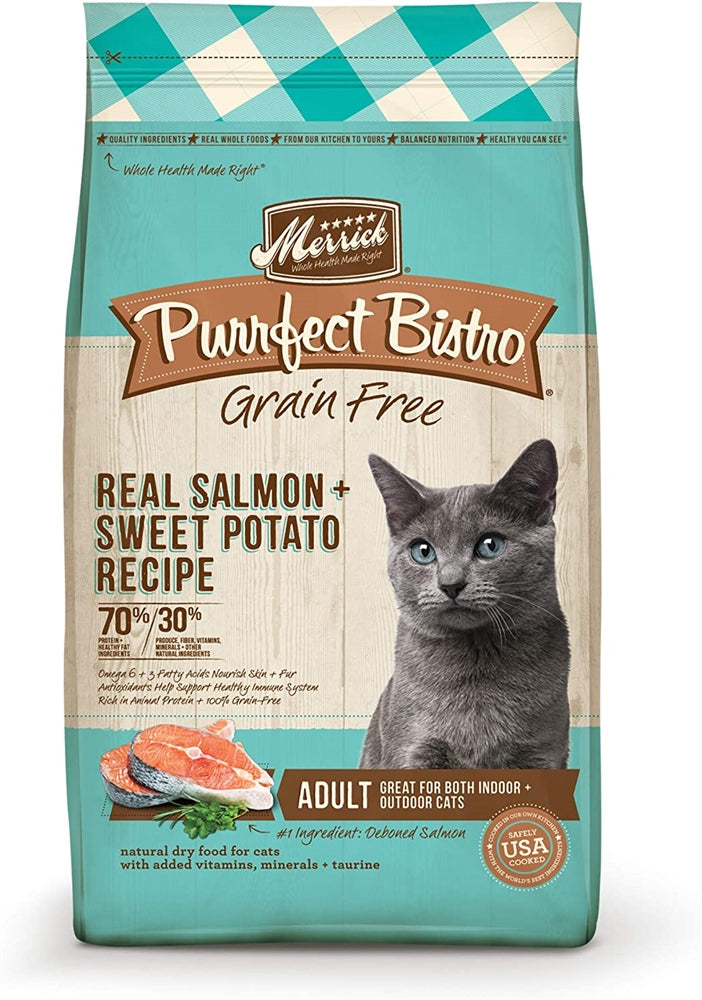 MERRICK CAT PURRFECT BISTRO GRAIN FREE ADULT SALMON 7LB