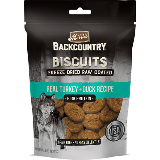 MERRICK DOG BACKCOUNTRY GRAIN FREE FREEZE-DRIED COATED TURKEY 10oz. (Case of 6)