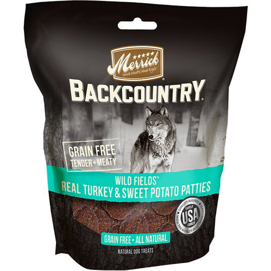 Merrick Backcountry Dog Turkey Patties 4oz. (Case of 6)