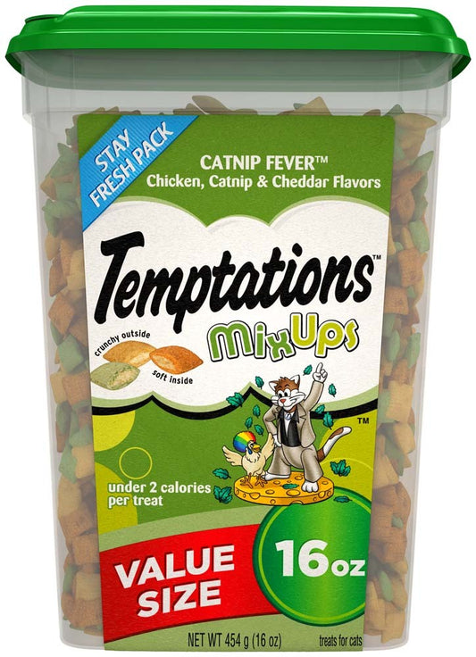 Temptations Catnip Fever MixUps Catnip Chicken & Cheddar Cat Treat 16 oz