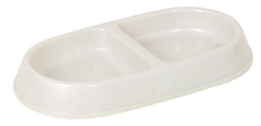 Petmate Lightweight Double Diner Dish Assorted Small