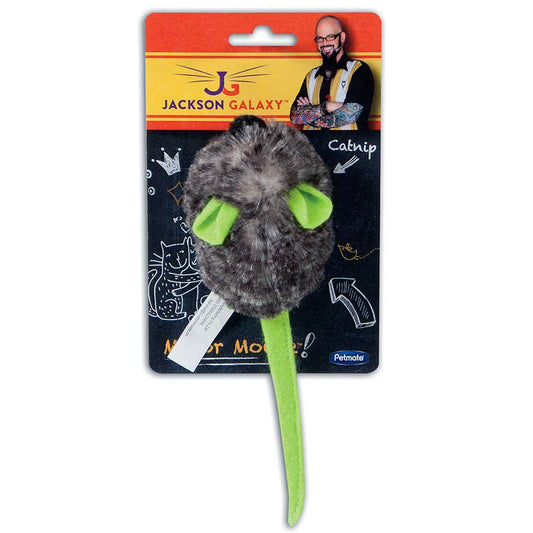 Jackson Galaxy Motor Mouse Catnip Toy Grey, Green One Size