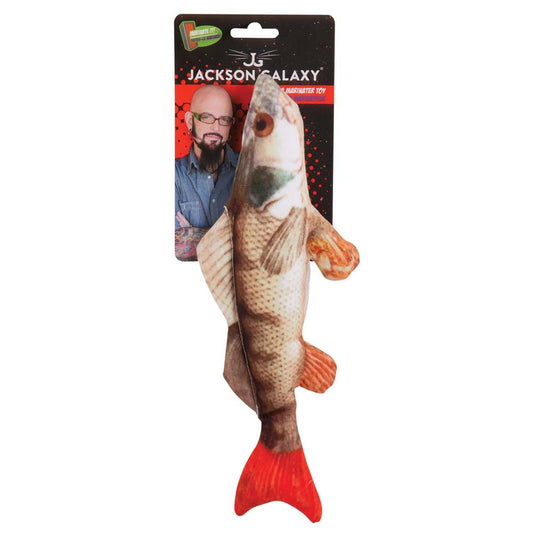 Jackson Galaxy Mega Marinater Photo Fish Catnip Toy Multi-Color Large