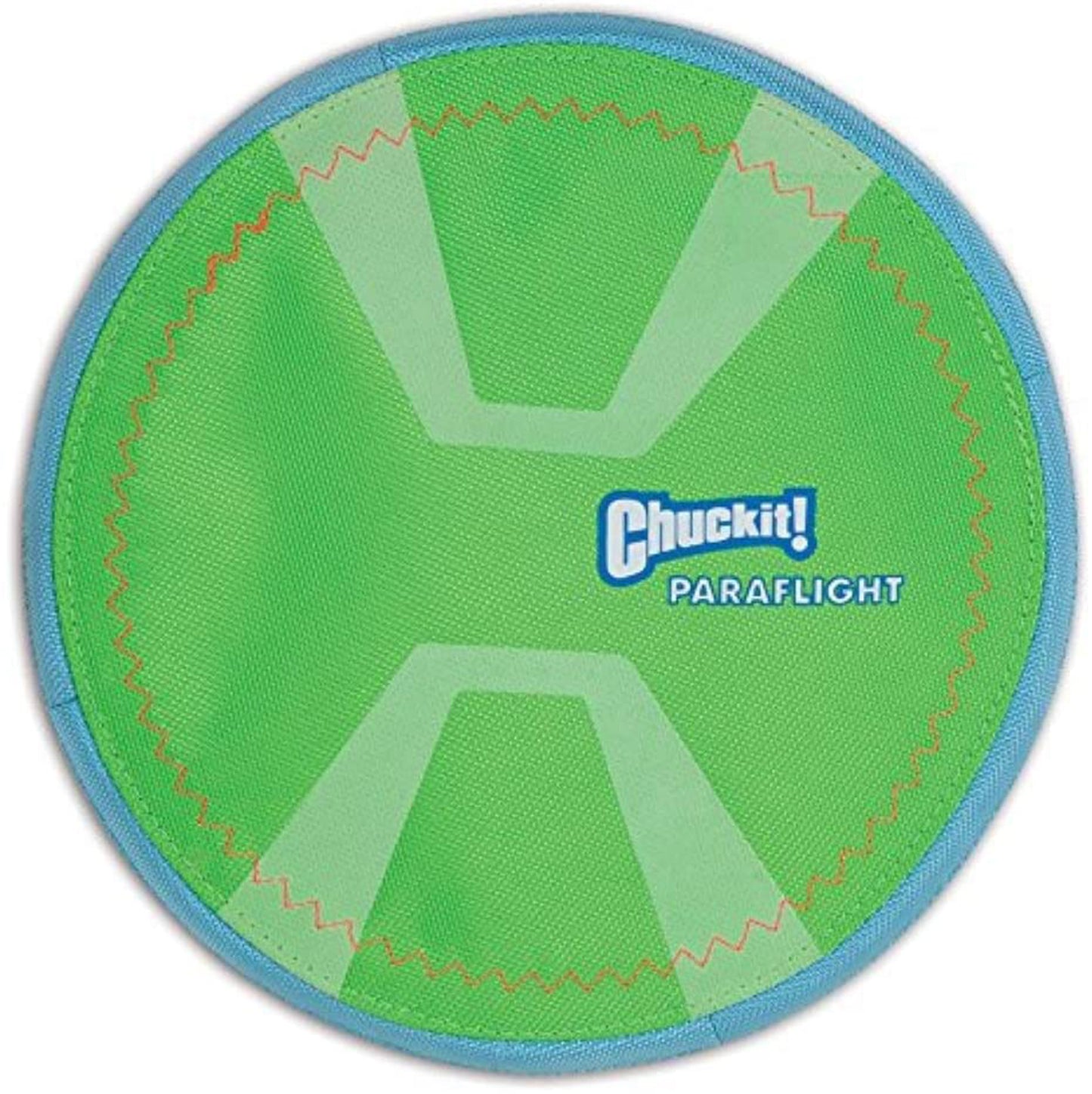 Chuckit! Paraflight Max Glow Dog Toy Green, White Large