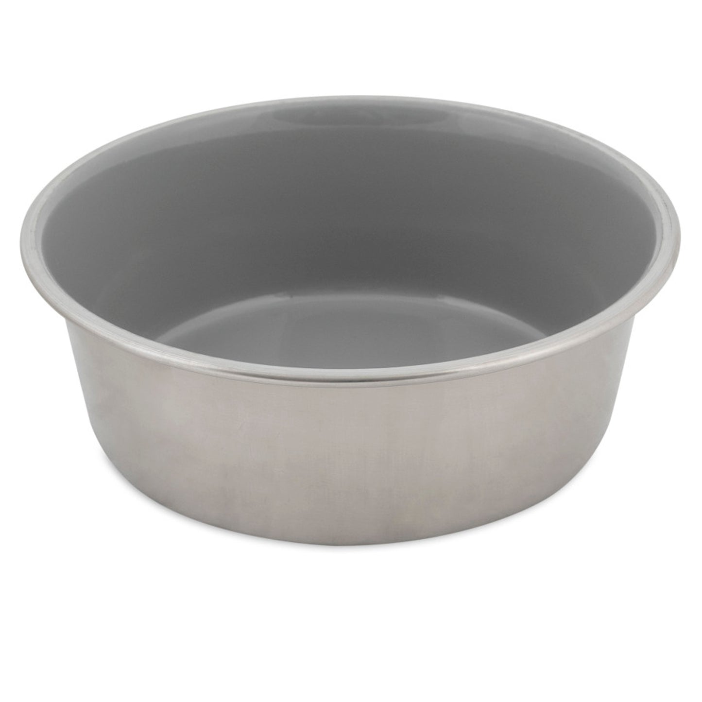 Petmate Painted Stainless Steel Bowl Sleet Gray, 1ea/4 Cup