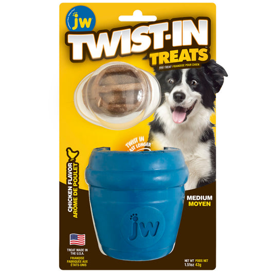 JW Pet Twist-In Treat Refill Chicken Flavor Medium, 1pk