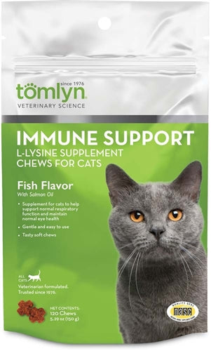 Tomlyn L-Lysine Cat Immune Support Chews 2.65 oz 30 Count