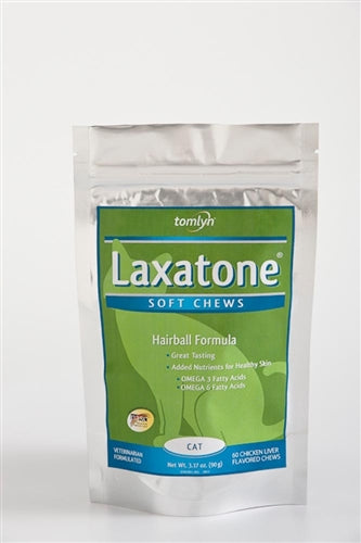 Tomlyn Laxatone Cat Hairball Remedy Chews 60 Count