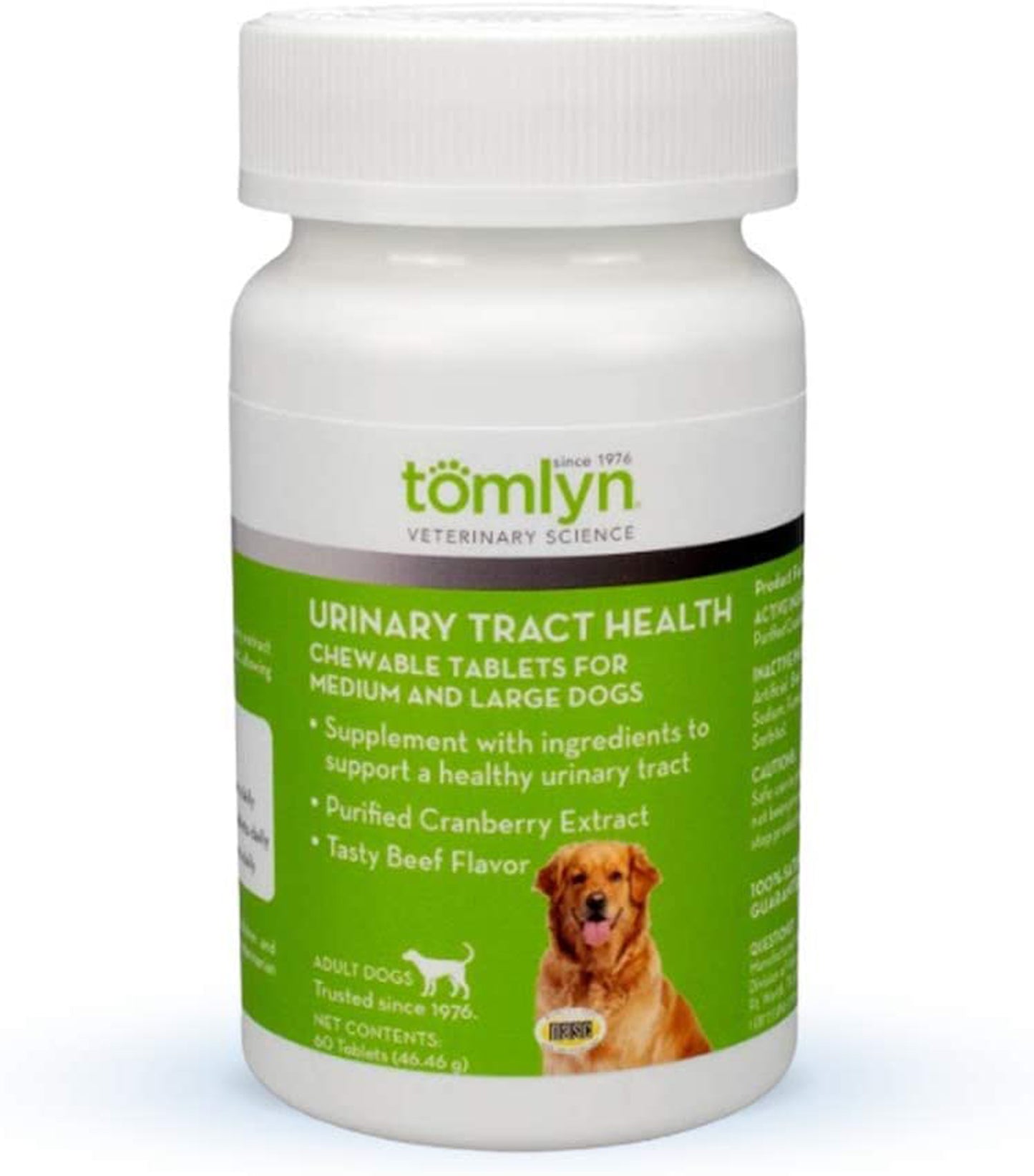 Tomlyn Urinary Tract Health Chewable Tablets for Dogs 60 Count