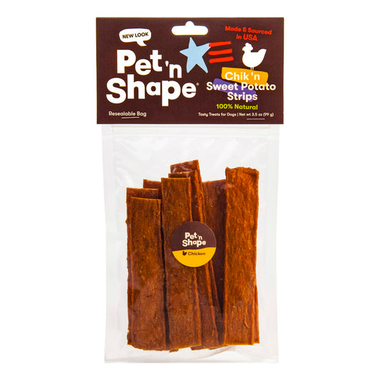 Pet 'N Shape Chik 'n Sweet Potato Strips Dog Treat 3.5 oz