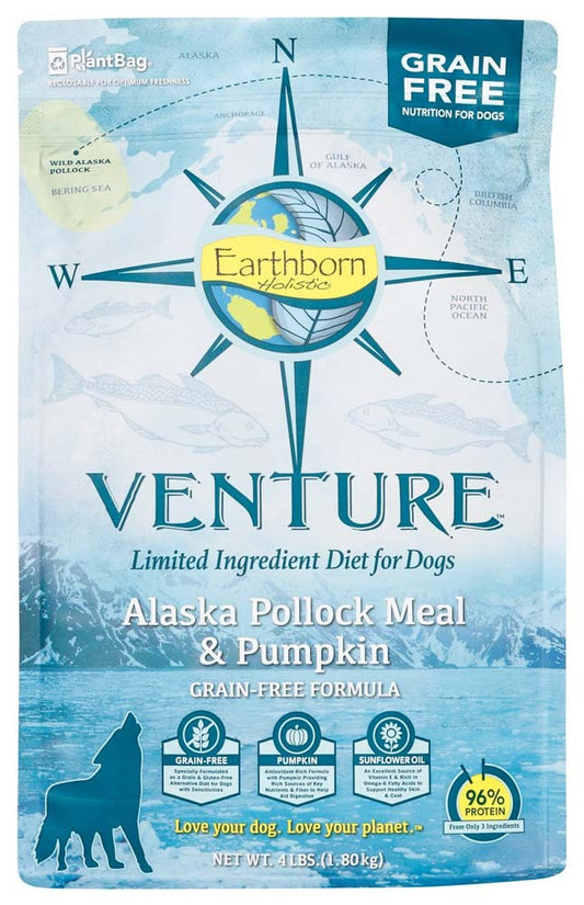 Earthborn Holistic Venture Grain Free Pollock and Pumpkin 4Lb