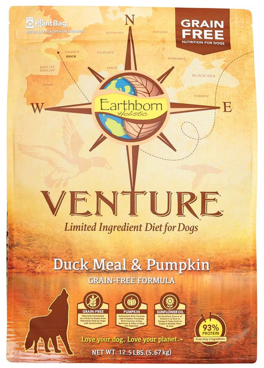 Earthborn Holistic Venture Grain Free Duck and Pumpkin 12.5Lb