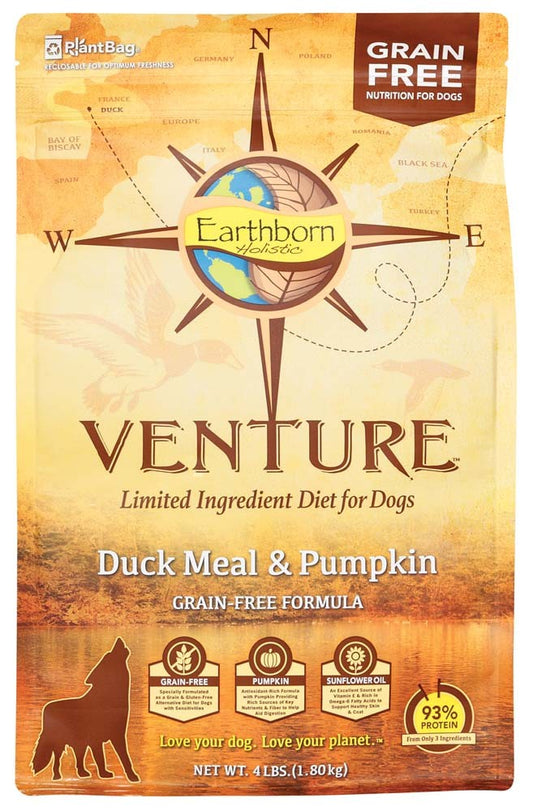 Earthborn Holistic Venture Grain Free Duck and Pumpkin 4Lb