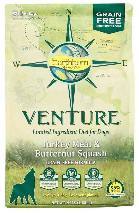 Earthborn Holistic Venture Grain Free Turkey and Butternut Squash 4Lb