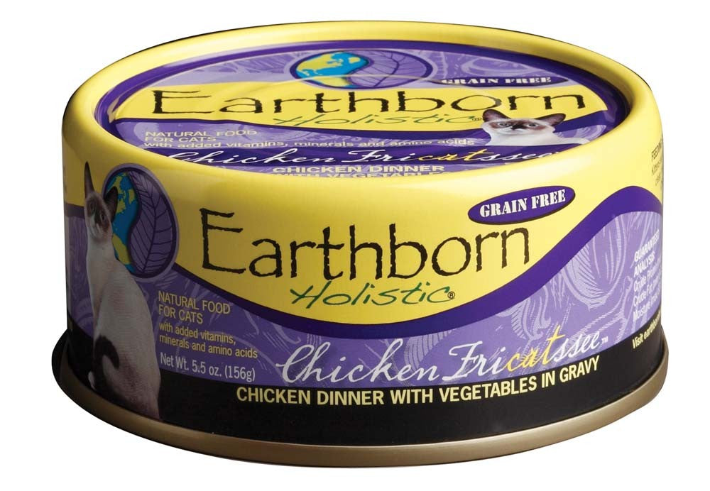 Earthborn Cat Grain Free Chicken Fricatssee 5.5oz (Case of 24)