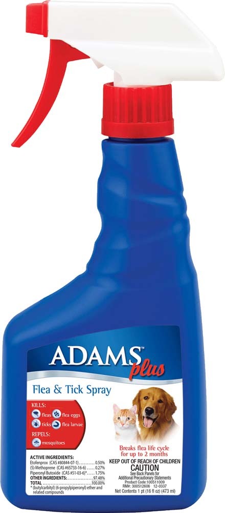 Adams Plus Flea & Tick Spray 16 fluid ounces