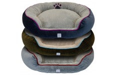 Dallas Manufacturing Pinwale Cord Stepover Bolster Bed 36In