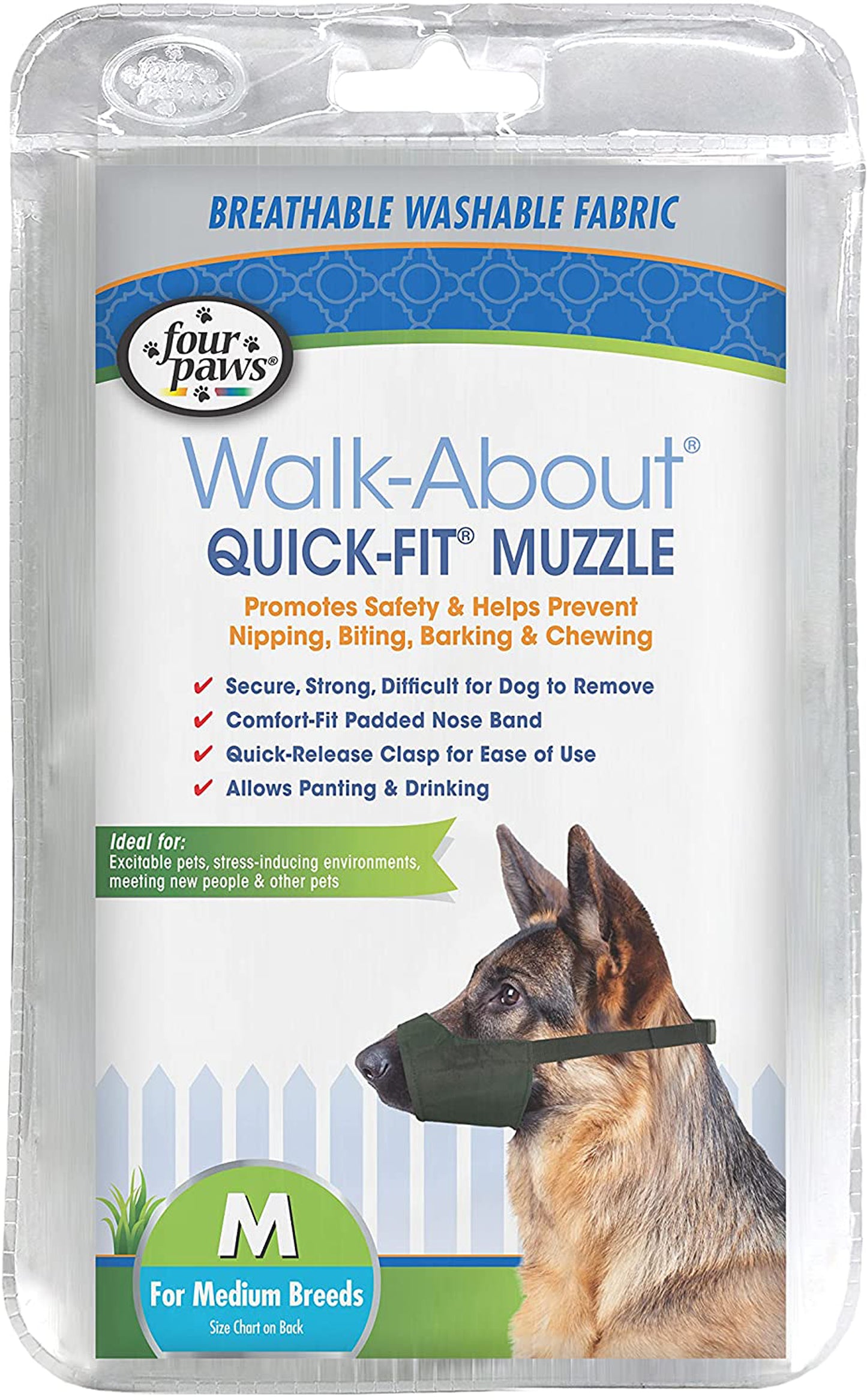 Four Paws Quick Fit Dog Muzzle 3-Medium