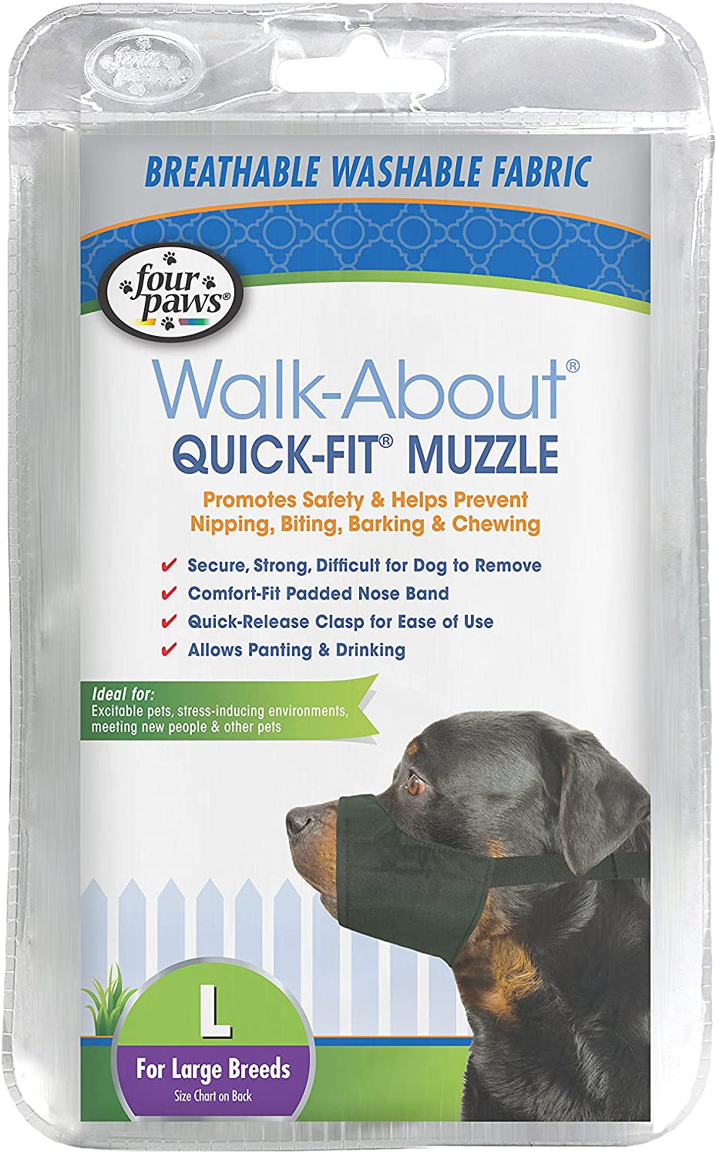 Four Paws Quick Fit Dog Muzzle 4-Large