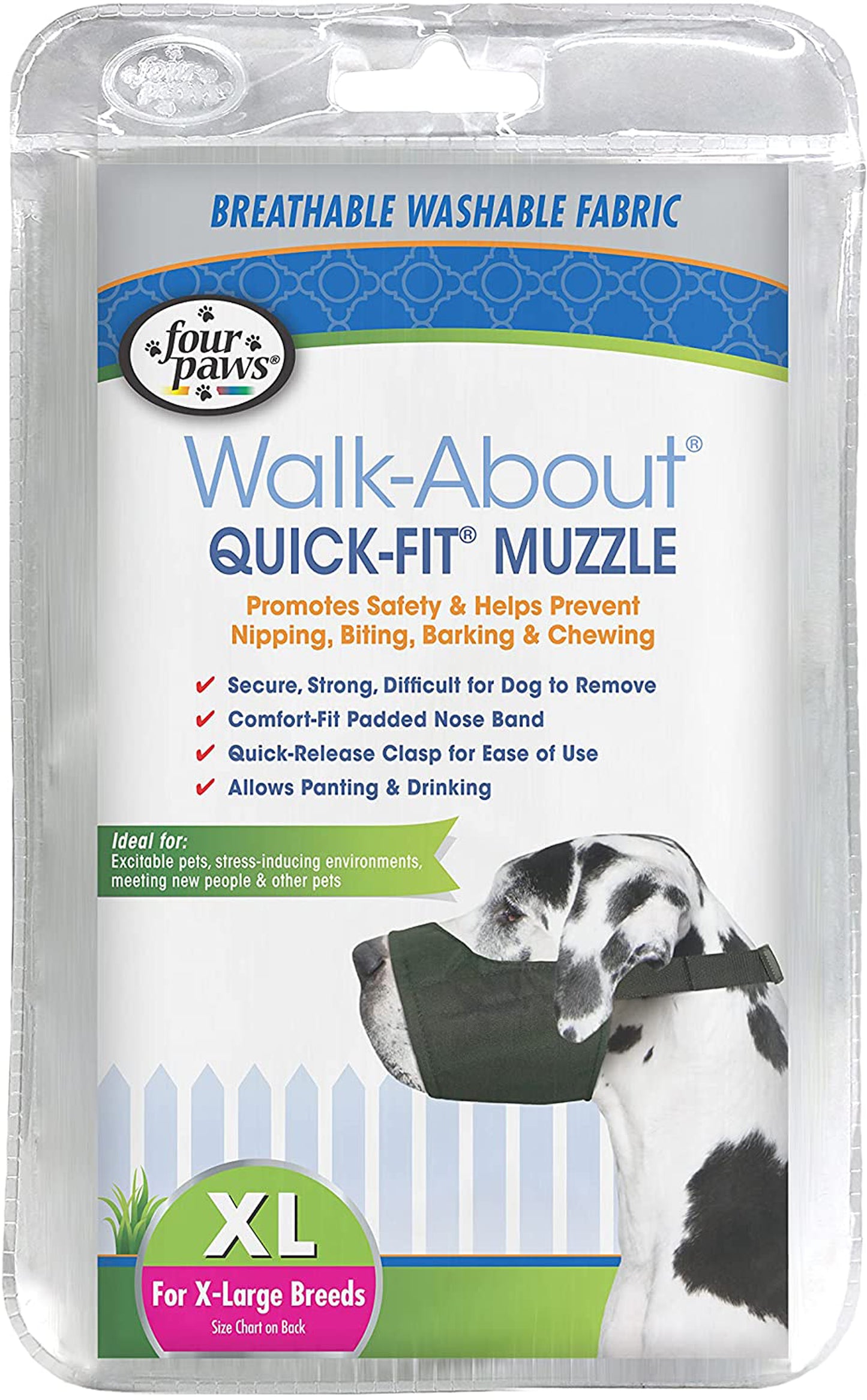 Four Paws Quick Fit Dog Muzzle 5-XL