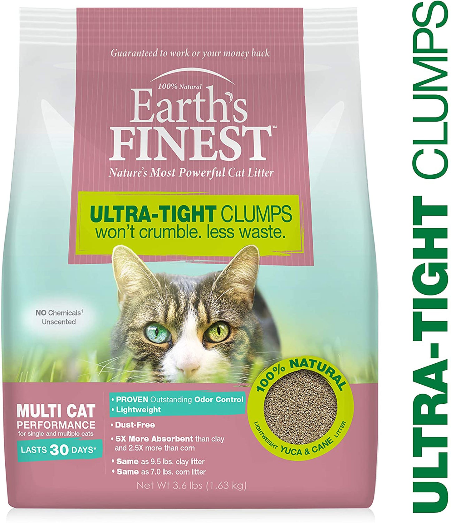 Four Paws Earth?S Finest? Cat Litter, Premium Clumping, Lightweight, Absorbent Formula 3.6 Lb