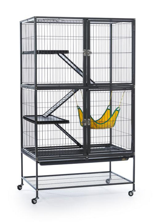 Prevue Pet Products Feisty Ferret Home on Casters Black
