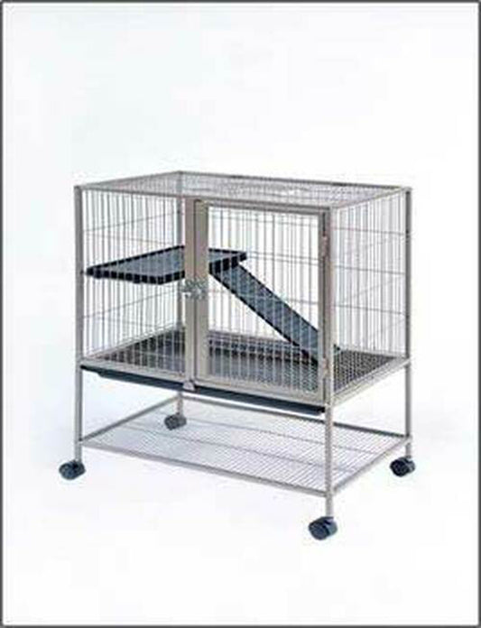 Prevue Pet Products Frisky Ferret Cage On Casters Cocoa 36X28X34