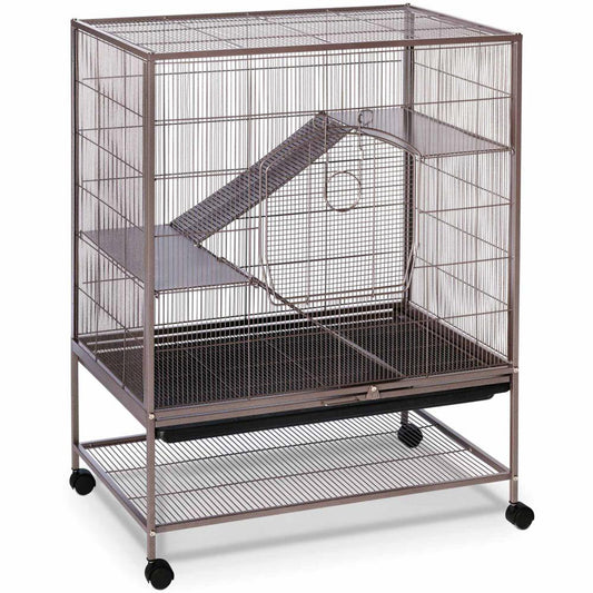 Prevue Pet Products Rat & Chinchilla Cage on Casters Gray