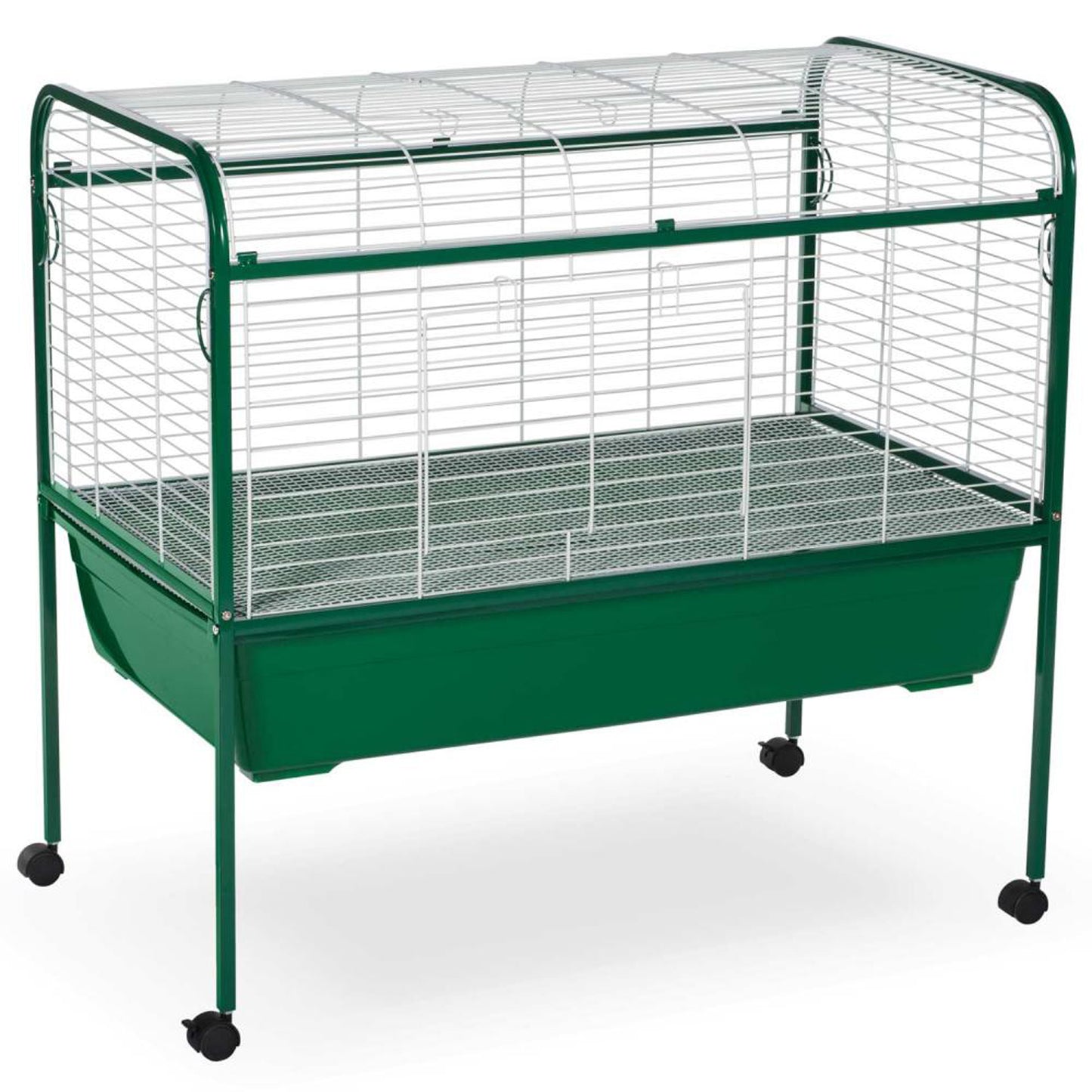 Prevue Pet Products Jumbo Small Animal Cage With Stand Green and White 40X22X37In