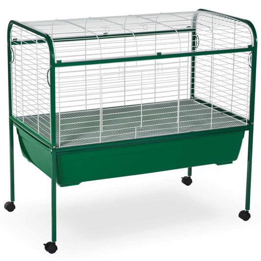 Prevue Pet Products Jumbo Small Animal Cage With Stand Green and White 40X22X37In