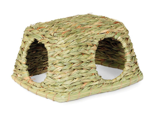 Prevue Pet Products Grass Hut for Small Animals Natural, Mat Green Medium