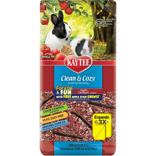 Kaytee Clean and Cozy Bedding Forage and Fun Apple Orchard 500Ci