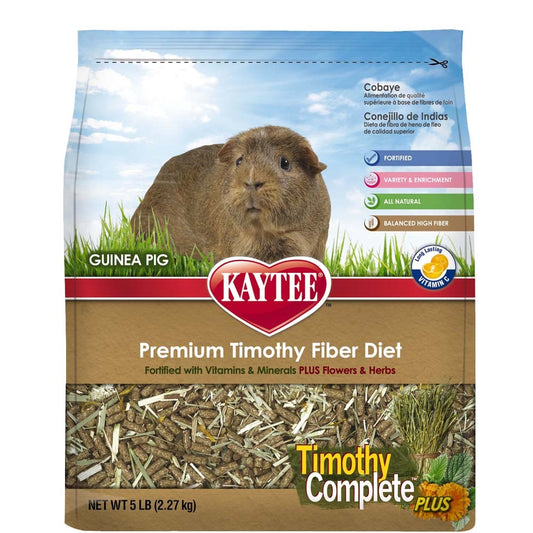 Kaytee Timothy Complete Plus Flowers & Herbs Guinea Pig Food 5 lb