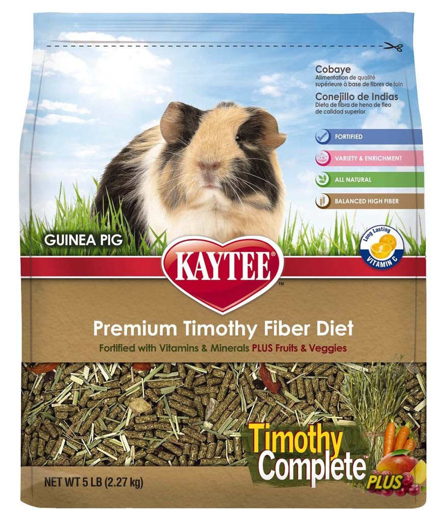 Kaytee Timothy Complete Plus Fruits & Vegetables Guinea Pig Food 5 lb