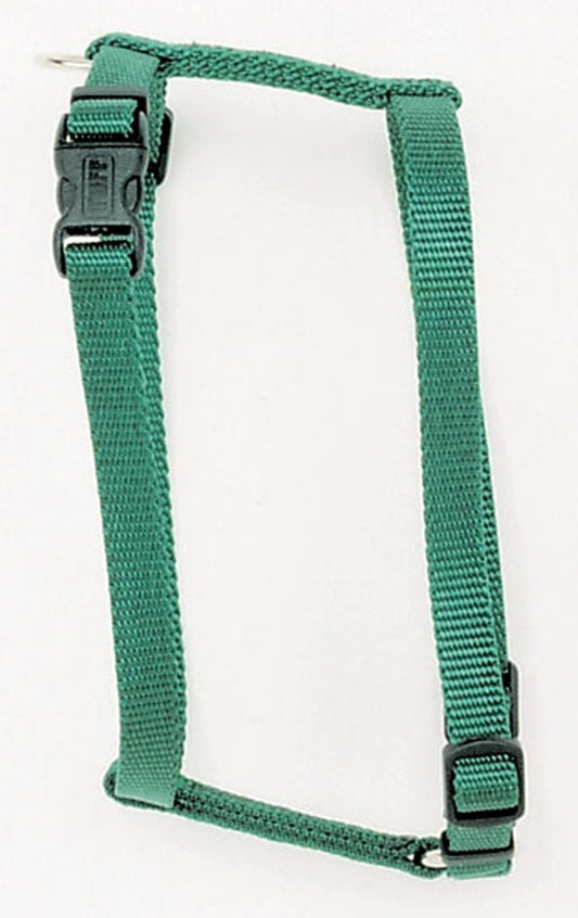 Coastal Comfort Wrap Adjustable Nylon Harness Hunter Green 3/8X12-18In Girth