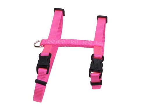 Coastal Figure H Adjustable Nylon Cat Harness Neon Pink 3/8 in x 10-18 in
