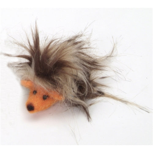 Coastal Pet Products Coastal Rascals Handcrafted Wool 3 Inch Orange Hedgehog