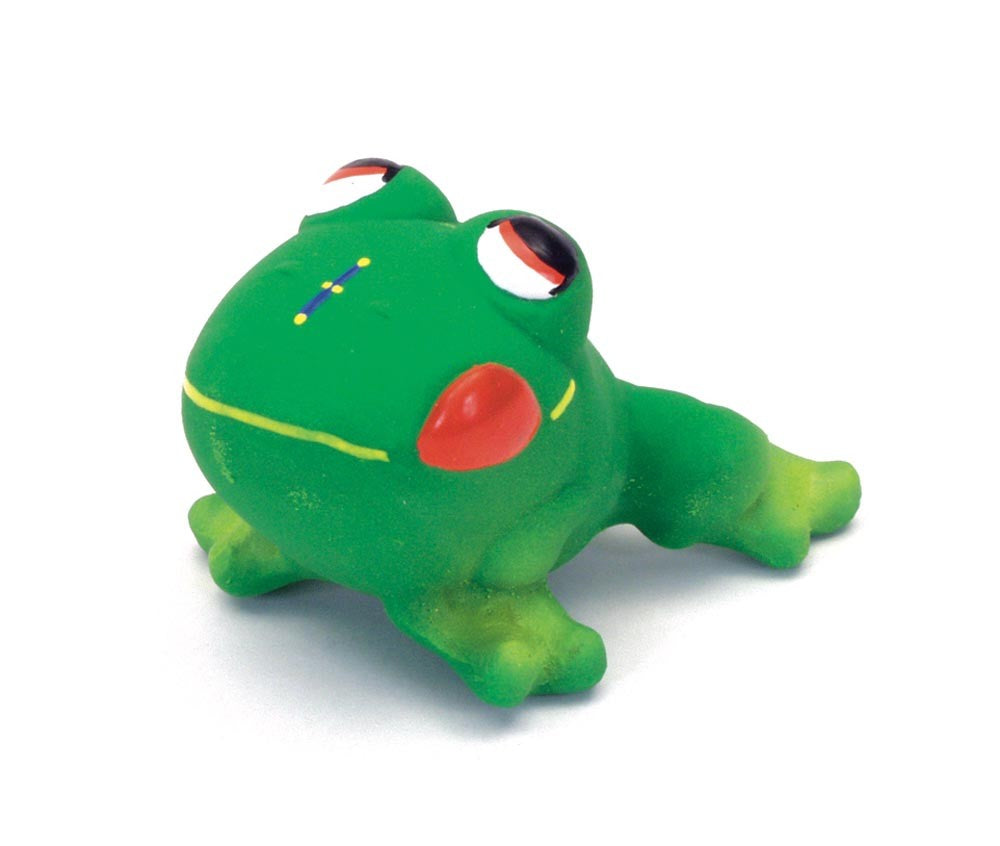 Rascals Latex Dog Toy Frog 3 in